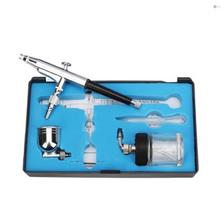 [Ready Stock]Airbrush  Gravity and Siphon Feed Airbrush 0.3mm Nozzle 22cc &amp; 7cc Cups for Cake Decorating Model Painting