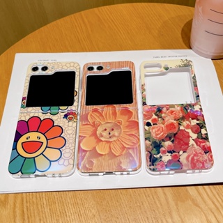 เคสโทรศัพท์มือถือ TPU กันกระแทก ลายดอกไม้น่ารัก สําหรับ Samsung Galaxy Z Flip 5 Ins Z Flip5 Flip Z 5