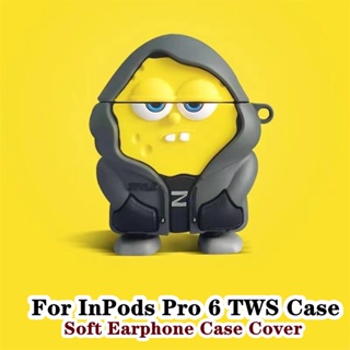 【Case Home】เคสหูฟัง แบบนิ่ม ลายการ์ตูนฉลาม สําหรับ InPods Pro 6 TWS Pro6