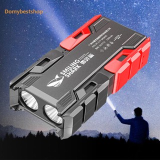 [Domybestshop.th] ไฟฉาย LED กันน้ํา แบบพกพา 1200mAh สําหรับเดินป่า ขี่จักรยาน