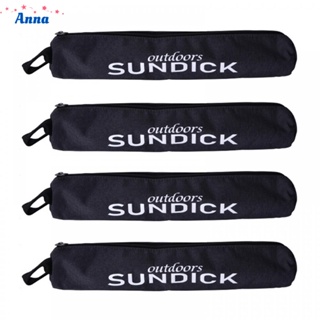 【Anna】4PCS Tent Peg Stake Nail Storage Bag Zip Carry Bag Camping Sundry Pouch Holder