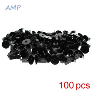 ⚡NEW 8⚡Car For Toyota Nylon Black 0.31x0.32inch ​100Pcs Fastener Bumper Inner