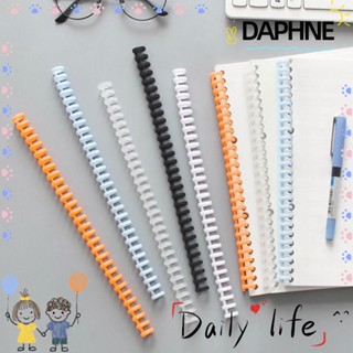 Daphne คลิปพลาสติก 12 มม. 30 รู ขนาด A4 A5 B5 ถอดออกได้ สําหรับสมุดโน้ต อัลบั้ม เอกสาร 10 ชิ้น