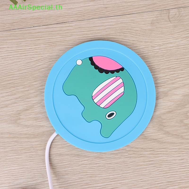 aaairspecial-แผ่นซิลิโคนรองแก้วมัก-ลายการ์ตูน-usb-สําหรับอุ่นแก้วกาแฟ-ชา-เครื่องดื่ม
