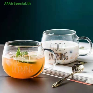 Aaairspecial แก้วมัก พิมพ์ลายตัวอักษร สําหรับใส่นม ชา อาหารเช้า TH