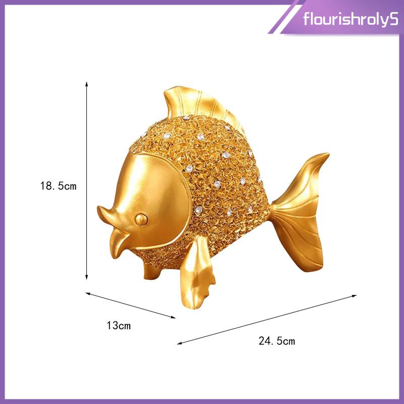 flourishroly5-รูปปั้นปลาทองเรซิ่น-สําหรับตกแต่งห้องนั่งเล่น-ร้านค้า-ห้องน้ํา