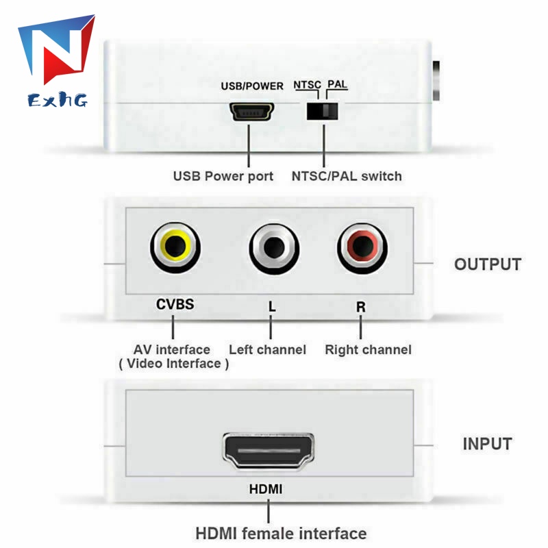 กล่องอะแดปเตอร์แปลง-1080p-hdmi-เป็น-av-ตัวเมีย-เป็นตัวเมีย-สําหรับโทรทัศน์