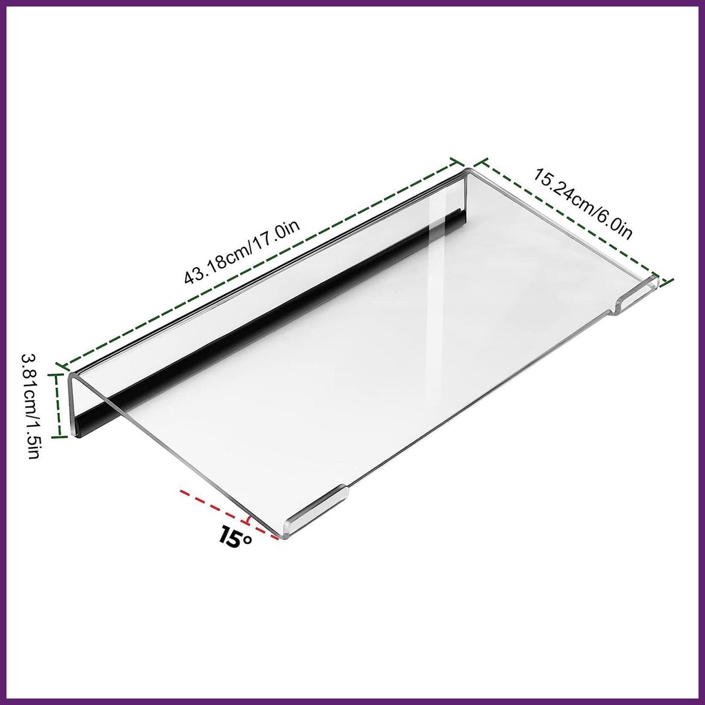 ที่วางคีย์บอร์ดอะคริลิค-แบบยกสูง-สําหรับเล่นเกมคอมพิวเตอร์