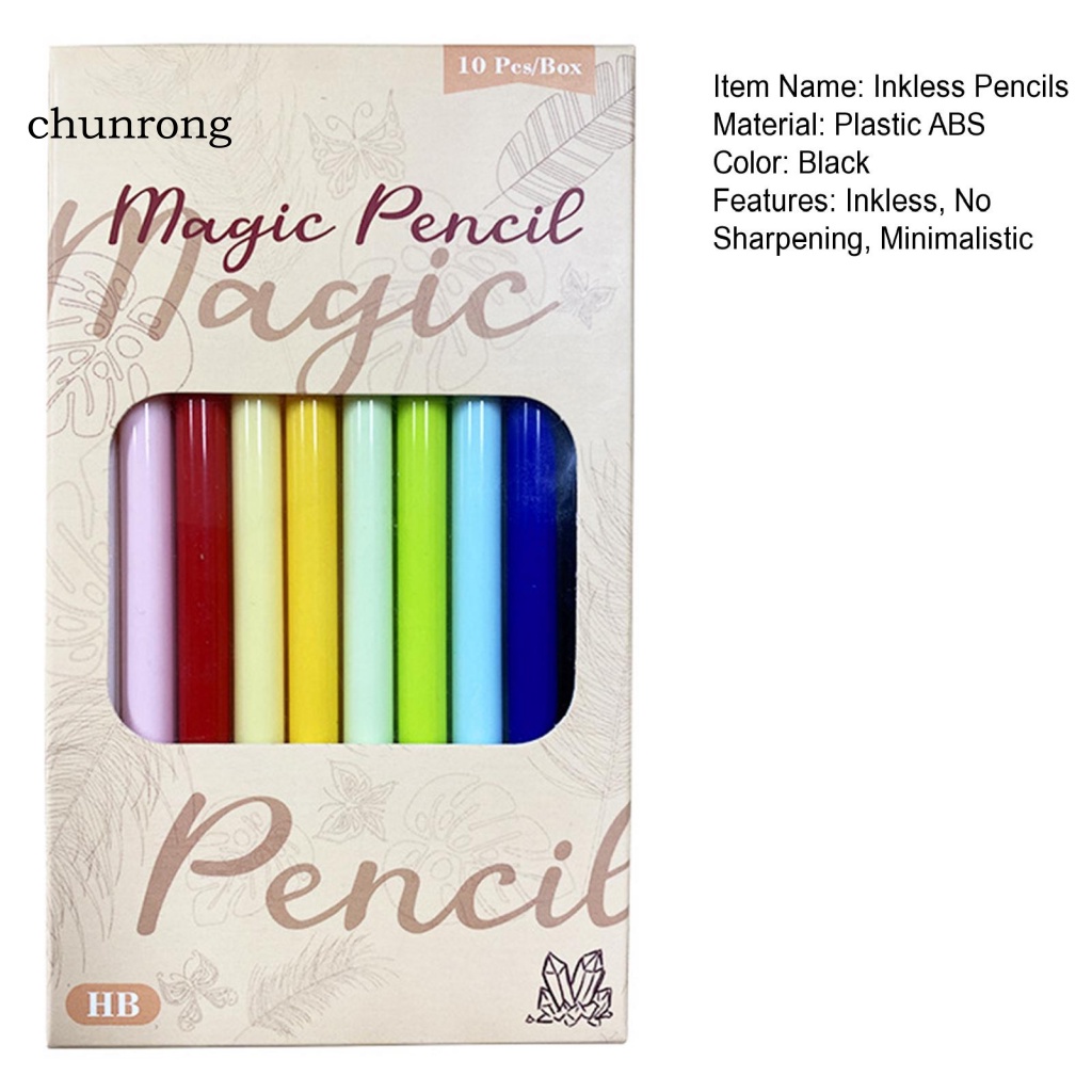 chunrong-ปลายดินสอ-น้ําหนักเบา-เป็นมิตรกับสิ่งแวดล้อม-สําหรับวาดภาพ-10-ชิ้น-ต่อกล่อง