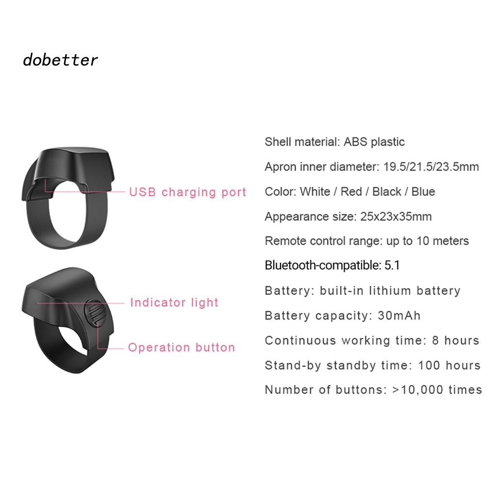 lt-dobetter-gt-ชัตเตอร์ชัตเตอร์เซลฟี่-โทรศัพท์มือถือ-อัจฉริยะ-บลูทูธ-เข้ากันได้กับรีโมตคอนโทรล