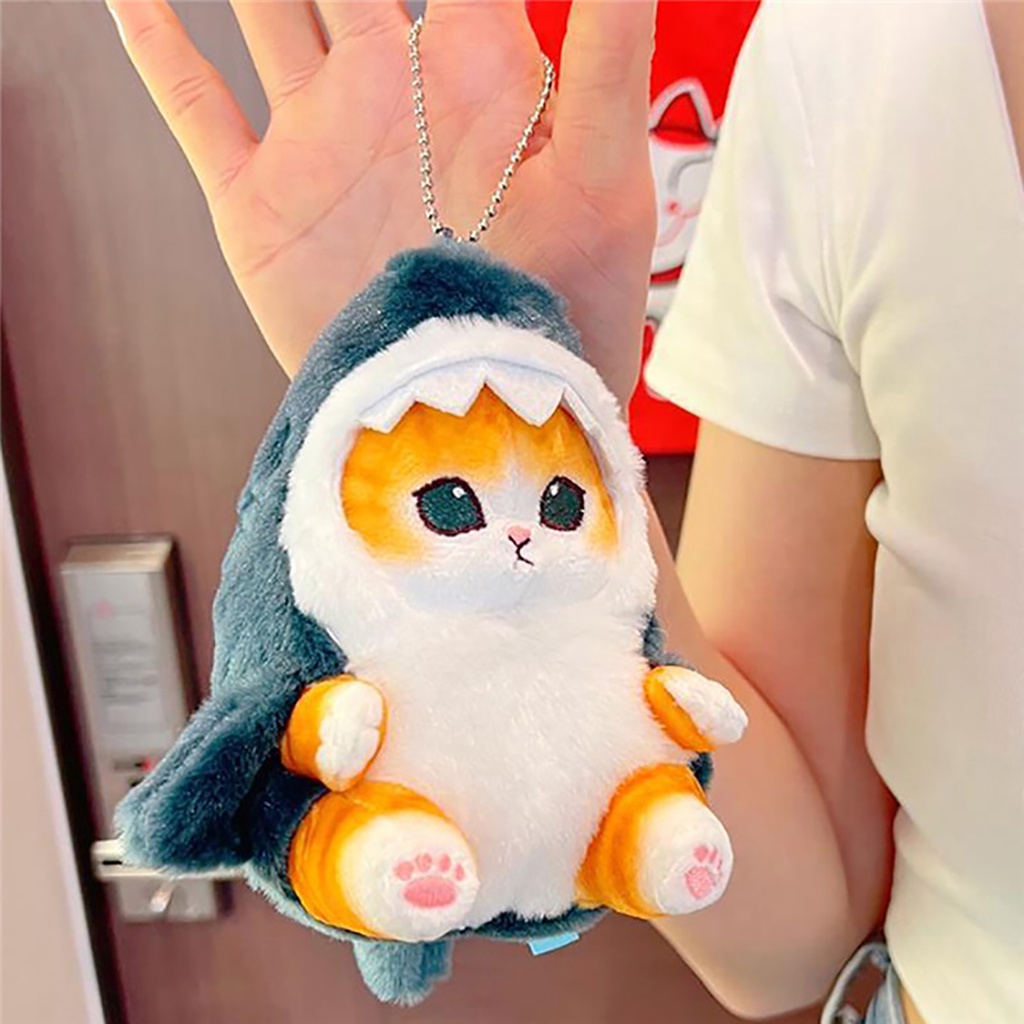 15cm-cute-shark-cat-fried-shrimp-cat-plush-doll-pendant-dolls-beautiful-room-car-bag-decoration-pendant-christmas-gifts-keychain