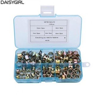 【DAISYG】For Fuel Hose Spring Clip Accessories Clamp Spare Galvanized Hose Clip