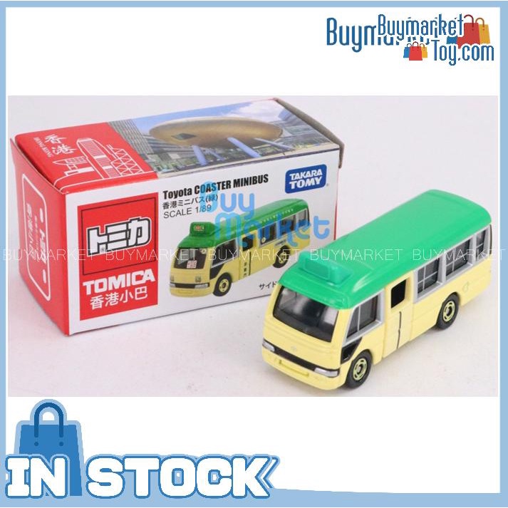 original-takara-tomy-tomica-hong-kong-minibus-toyota-coaster-green-scale-1-89-diecast-car