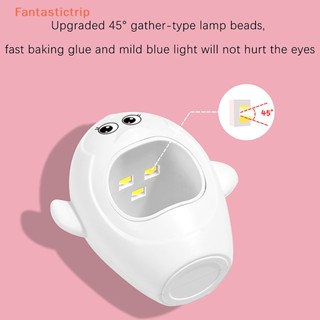 Fantastictrip เครื่องเป่าเล็บเจล UV LED 16W ขนาดเล็ก แบบพกพา พร้อมสาย USB สําหรับบ้าน ท่องเที่ยว