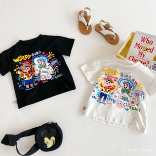 ใหม่ เสื้อยืดแขนสั้น ผ้าฝ้าย 100% ระบายอากาศ แห้งเร็ว เหมาะกับฤดูร้อน สําหรับเด็กผู้ชาย และผู้หญิง 2023
