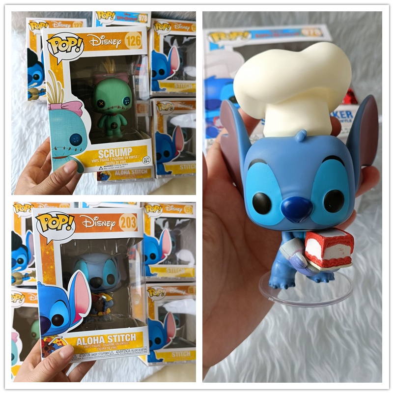 โมเดลฟิกเกอร์-funko-pop-disney-lilo-amp-stitch-stitch-scrump-lilo-ของเล่นสําหรับเด็ก