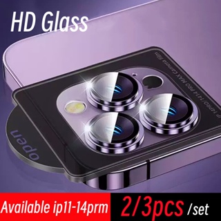 [3 ชิ้น] ฟิล์มกระจกนิรภัยกันรอยเลนส์กล้อง สําหรับ iPhone 14 11 12 13 Pro Max 14 Plus 12 13 mini