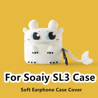 【Case Home】เคสหูฟัง แบบนิ่ม ลายการ์ตูนเป็ด สําหรับ Soaiy SL3 SL3