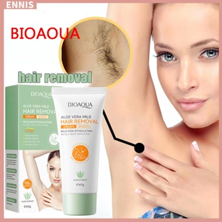 Bioaoua ครีมกําจัดขนขา รักแร้ ร่างกาย 60 กรัม สําหรับผู้ชาย ผู้หญิง