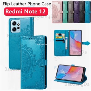 เคสโทรศัพท์มือถือหนัง กันกระแทก พร้อมช่องใส่บัตร แม่เหล็ก สําหรับ Redmi Note 12 pro plus Turbo 12pro+ 12Turbo 12s Note12pro+ Note12Turbo 4G 5G