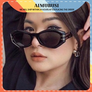 (AIMURUSI) แว่นกันแดดแฟชั่น กรอบเล็ก รูปผีเสื้อ สไตล์ยุโรปและอเมริกา