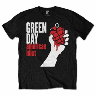 เสื้อยืด พิมพ์ลาย Green Day Idiot Official สีดํา สไตล์พังก์ร็อค สําหรับผู้ชาย และผู้หญิง
