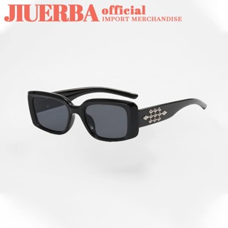 JIUERBA สตั๊ดสแควร์แว่นตากันแดด/ใหม่พรีเมี่ยมความรู้สึกสไตล์เกาหลีผู้หญิงผู้ชายแฟชั่นนําเข้าแบรนด์ต่อต้านแว่นตากันแดดอัลตราไวโอเลต