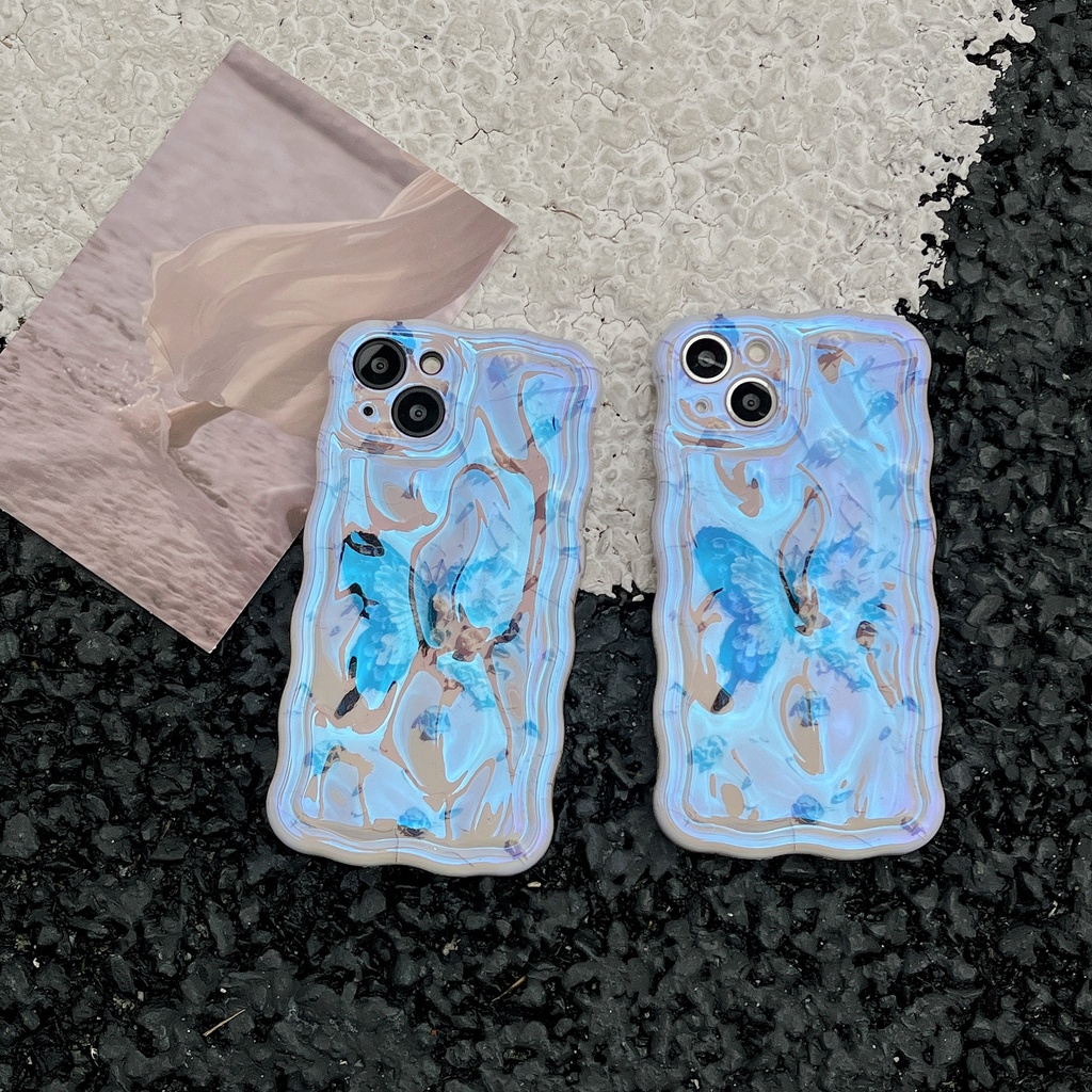 เคสโทรศัพท์มือถือ-tpu-กันกระแทก-ลายภาพวาดสีน้ํามัน-รูปผีเสื้อ-สําหรับ-apple-iphone-14-13-12-11-pro-max