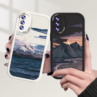 เคสโทรศัพท์มือถือ แบบนิ่ม ลายภูเขา และดวงจันทร์ สําหรับ case samsung galaxy A14 A34 A54 A22 M22 A03S A21S A12 M12 A32 A30S A50 A50S A52 A52S A51 A02S A03 A20S A20 A30 A70 A31 A13 A71 A33 A53 A10S A11 M11 A23 A72 Angel Eyes
