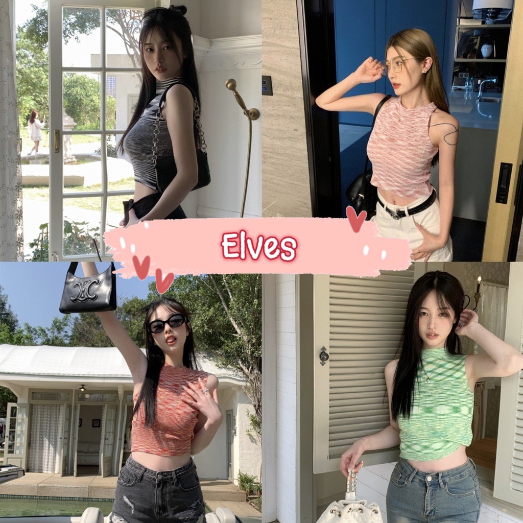 elves-พร้อมส่ง-เสื้อกล้ามไหมพรม-ลายแซ่บสีสันจัดเต็มถักไหมพรมไล่สี-u051-c