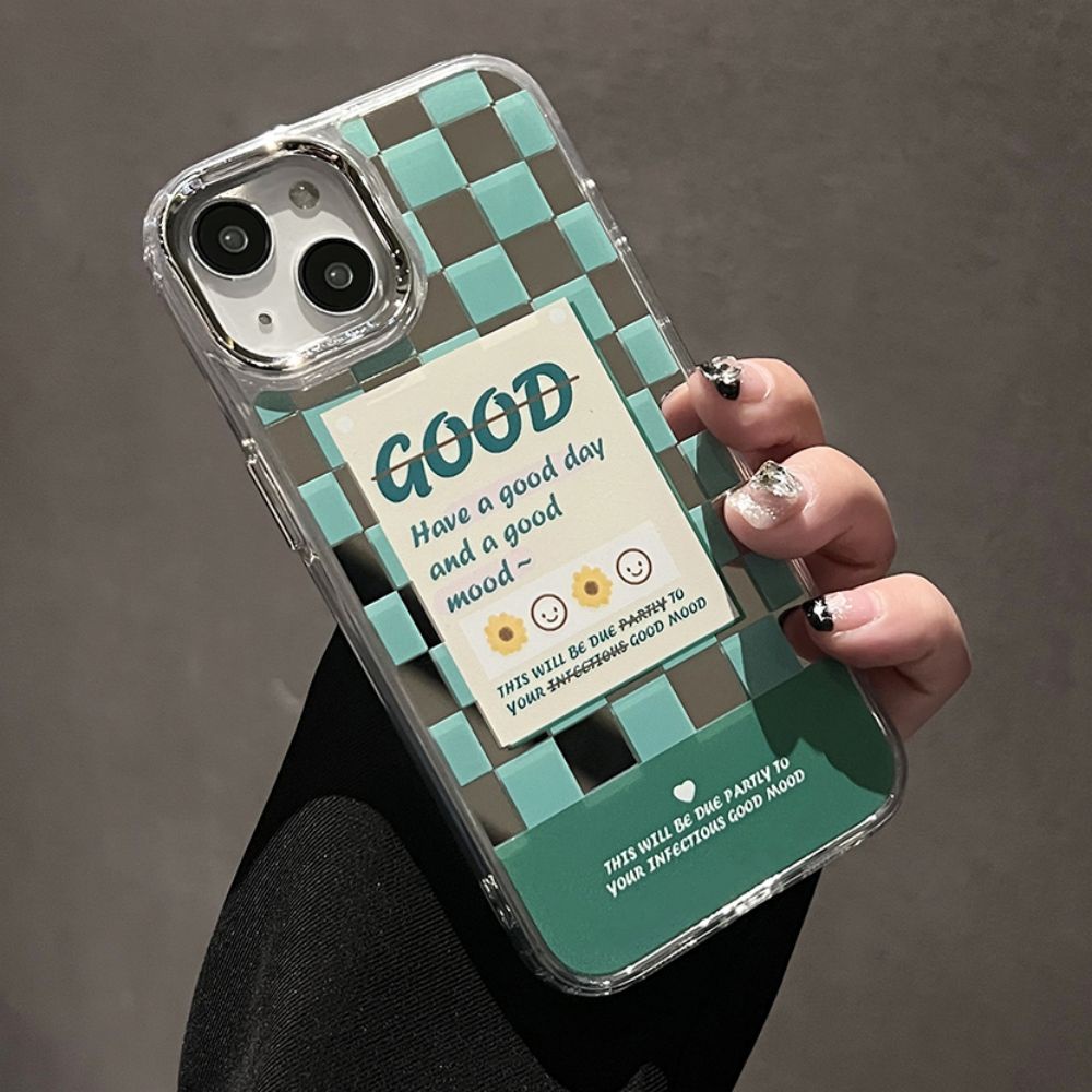 เคสโทรศัพท์มือถือ-tpu-ชุบไฟฟ้า-ป้องกันเลนส์-ลายฉลากภาษาอังกฤษ-สีเขียว-สําหรับ-iphone-11-12-13-14-pro-max