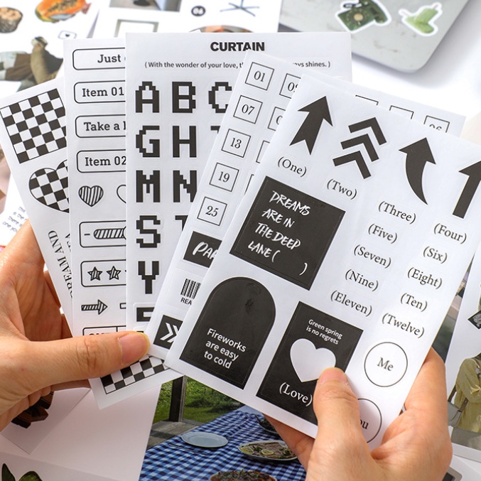 cdaily-สติกเกอร์-มีกาวในตัว-สําหรับตกแต่งสมุด-diy-จํานวน-20-ชิ้น