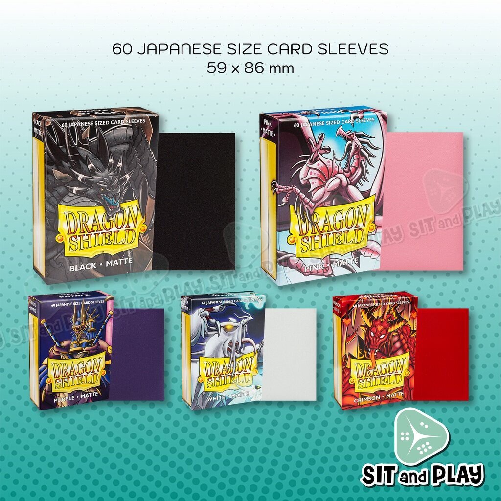 Dragon Shield 60 Japanese Size Card Sleeves Matte (60 ซอง) ซองใส่