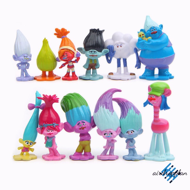 aird-โมเดลตุ๊กตาฟิกเกอร์-trolls-poppy-ของเล่นสําหรับเด็ก-12-ชิ้น-ต่อล็อต