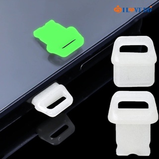 พอร์ตชาร์จ แบบเรืองแสง ป้องกันฝุ่น พอร์ต USB DIY สําหรับเครื่องประดับ Type-C,IOS