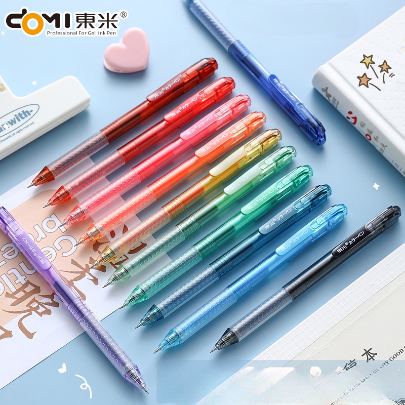 domi-dm991-ปากกาหมึกสี-0-5-มม-12-ชิ้น