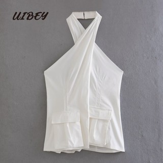 Uibey เสื้อกั๊ก เปิดหลัง เซ็กซี่ 8943