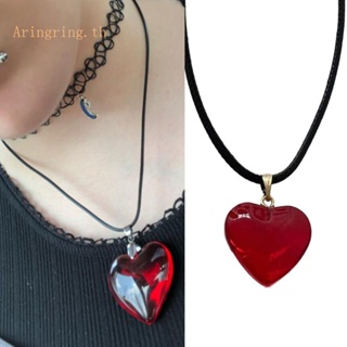 Arin จี้รูปหัวใจ ขนาดเล็ก สีแดง สําหรับทําเครื่องประดับ สร้อยคอ วันวาเลนไทน์ DIY