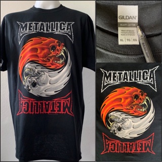 แฟชั่นใหม่ล่าสุด เสื้อยืดผ้าฝ้ายพิมพ์ลาย เสื้อวง Metallica : Yin Yang ลิขสิทธิ์แท้