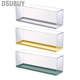 Dsubuy Toy Display Storage Case  Plastic Clear Box Transparency for Desktop