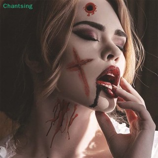 <Chantsing> สติกเกอร์รอยสักชั่วคราว ลายรอยแผลเป็น รอยแผลเป็นชั่วคราว สําหรับตกแต่งปาร์ตี้ฮาโลวีน DIY