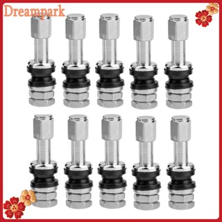 10pcs Universal Bolt-in Tubeless Wheel Tyre Valve Stems พร้อมฝาครอบกันฝุ่น CA