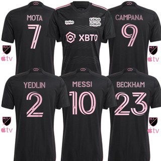 [Fans Issue] เสื้อกีฬาแขนสั้น ลายทีมชาติฟุตบอล MESSI Inter Miami CF MESSI 2022 23 ชุดเยือน สีชมพู