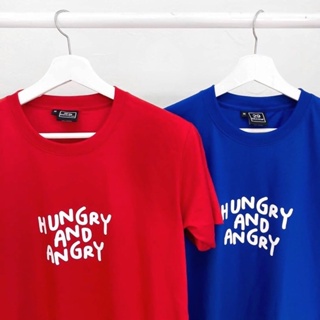 29decem - เสื้อยืดลาย hungry and angry