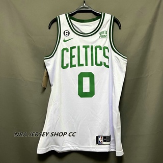 【คุณภาพสูง】ใหม่ ของแท้ NBA Boston Celtics ปี 2022-23 สําหรับผู้ชาย #0 เสื้อกีฬาแขนสั้น ลายทีม Jayson Tatum Association Edition สีขาว