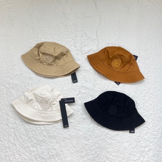 STONE ISLAND หมวกชาวประมง ปักลายหิน สี่สี แฟชั่นสไตล์ชาวประมง