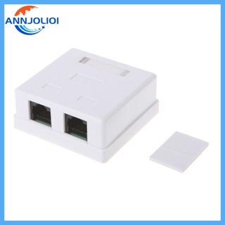 Ann แผ่นแจ็คคีย์สโตนอีเธอร์เน็ตติดผนัง พร้อมคัปเปลอร์หิน RJ45 Cat5e ตัวเมีย เป็นตัวเมีย