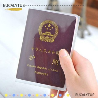 Eutus กระเป๋าใส่บัตรเครดิต PVC แบบใส พร้อมที่ใส่บัตรประจําตัว 6 ชิ้น