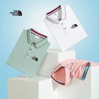 เสื้อยืดแขนสั้น คอปกโปโล ปักลาย NorthFace สีพื้น แฟชั่นฤดูร้อน สําหรับผู้ชาย