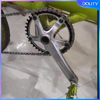 [dolity] จานหน้าจักรยาน อะลูมิเนียมอัลลอย 130BCD ทรงกลม แคบ ติดตั้งง่าย สําหรับรถจักรยานแบบพับ